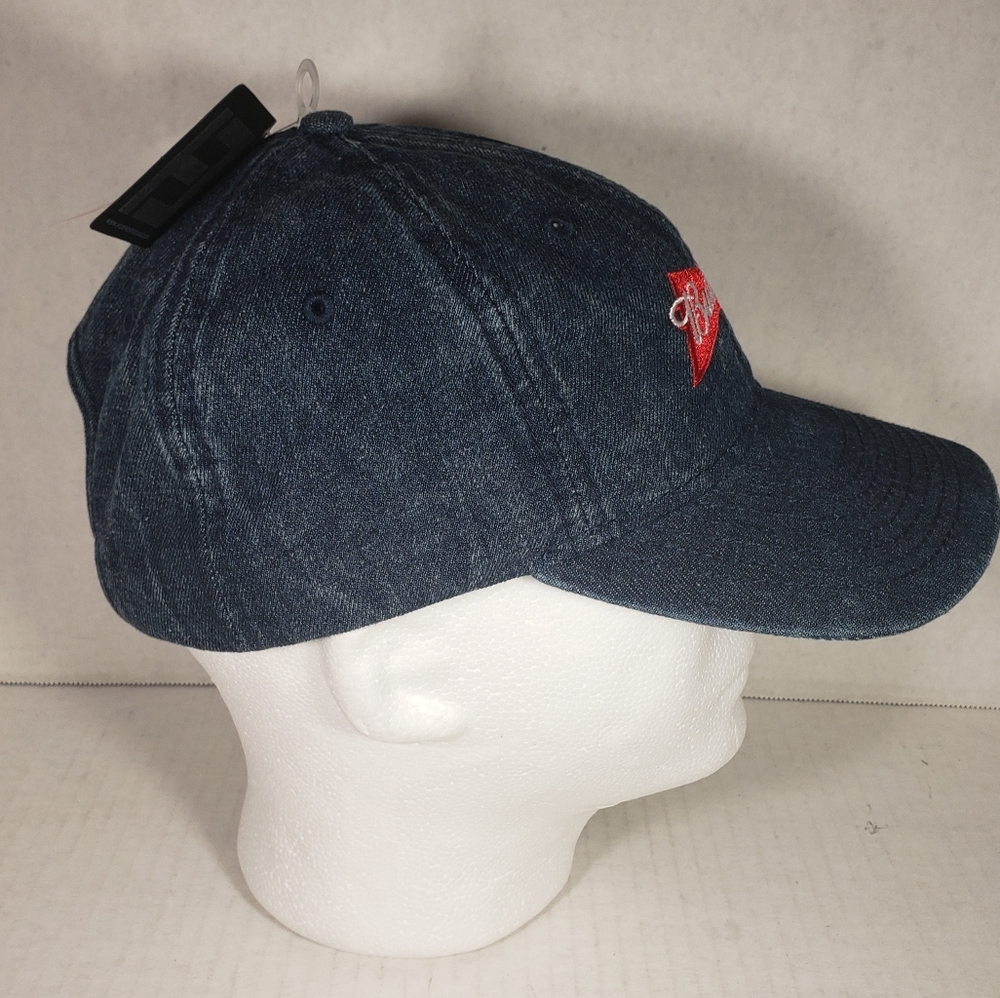 NWT Unisex Budweiser Blue Jean Adjustable Cap - Picture 3 of 5